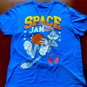 Space Jam Bugs Bunny basketball T-shirt size L